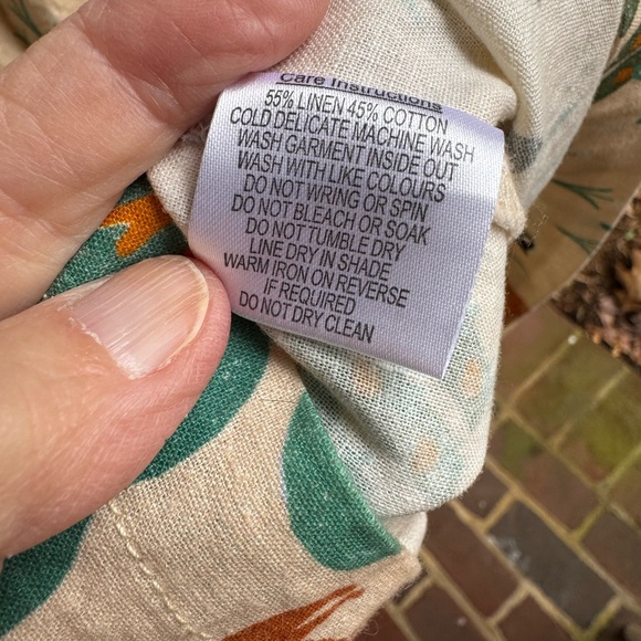 Princess Highway Farm Scene Animals Linen Cotton Short Sleeve Sz. 10 Dress - Picture 7 of 8